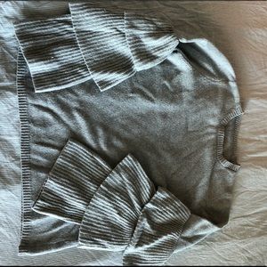 Ruffle sleeve sweater